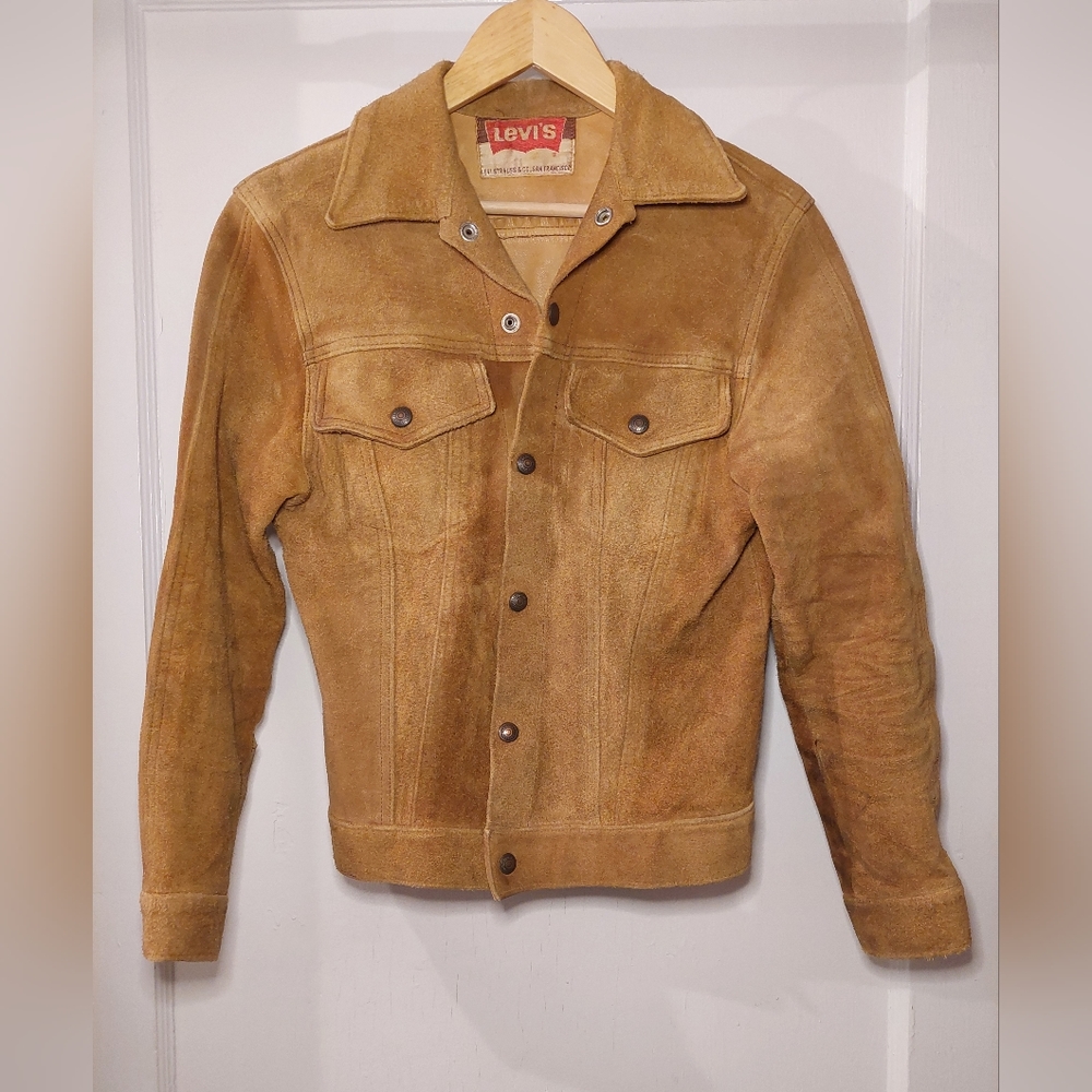 Pre-Owned Vintage 1960s Levi's Big E Suede Leather Jacket | Size XS
